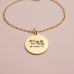 Bracelet doré dessin enfant 18mm