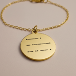 bracelet message secret doré 18mm