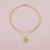 collier double rang doré 15mm
