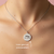 Collier argent médaille simple