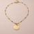 Collier chaine perlée