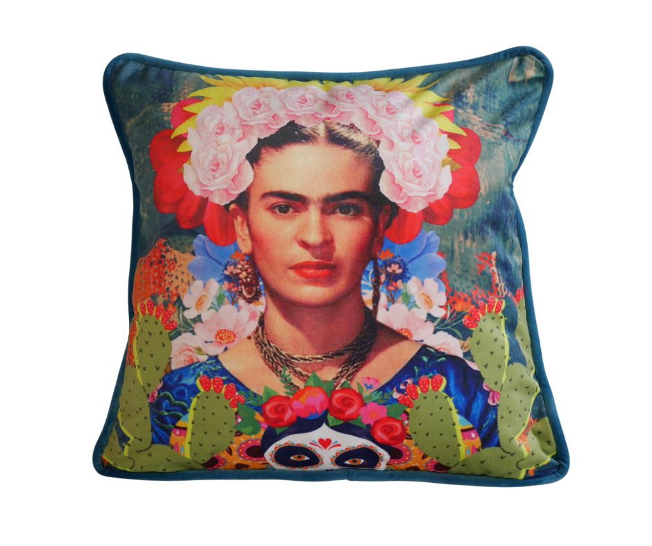 coussin frida kalho velours-1