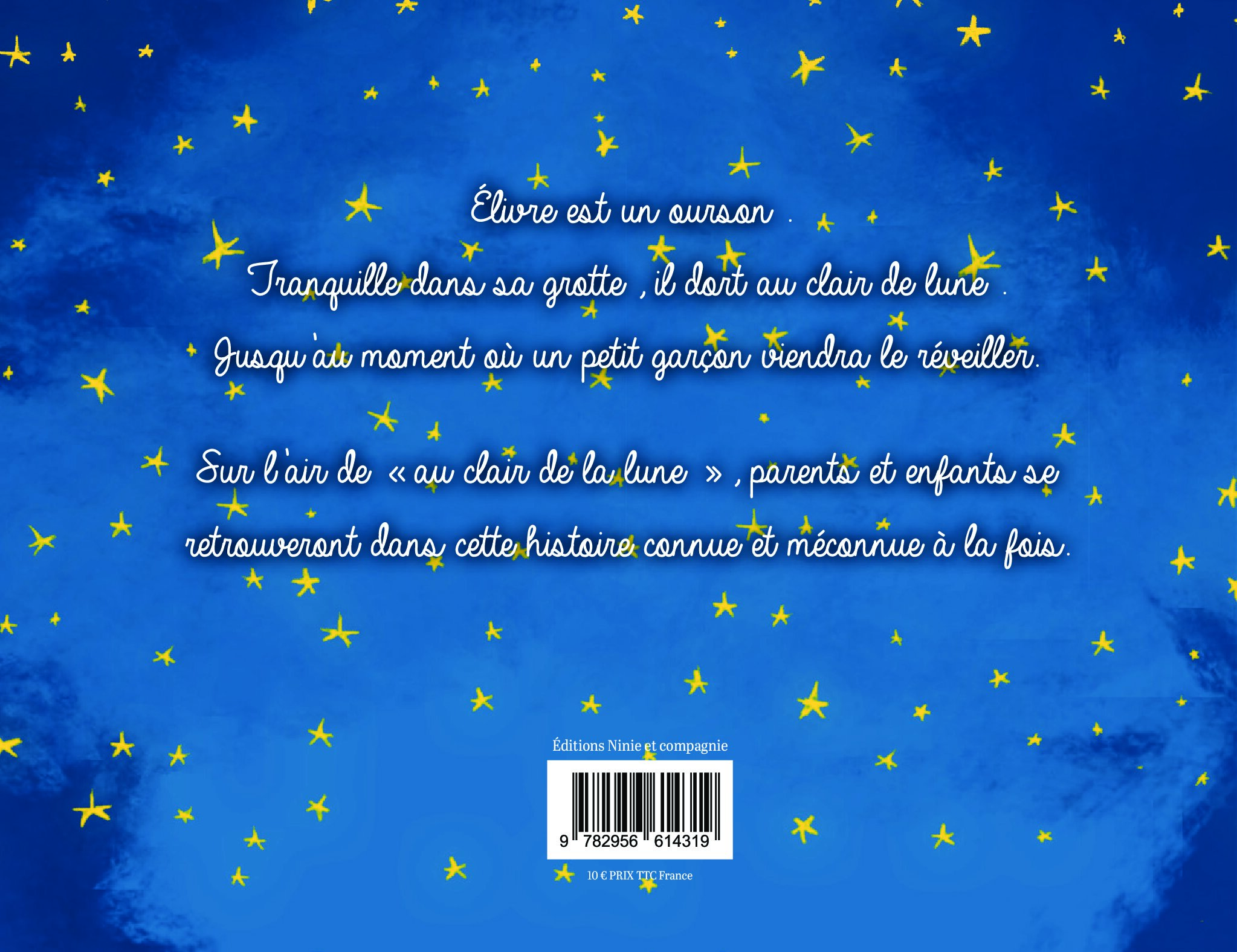Dos du livre Élivre au clair de la lune