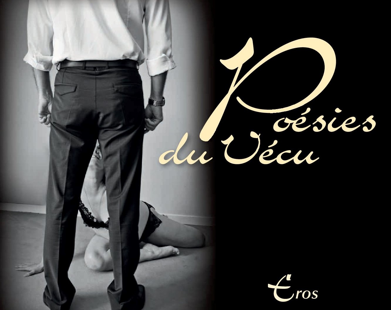 Couverture du livre Poésie du Vécu homme de dos femme à genoux