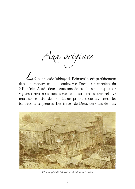 Extrait Aux origine du livret lAbbaye de Pébrac mille ans dhistoire Éd. Créer