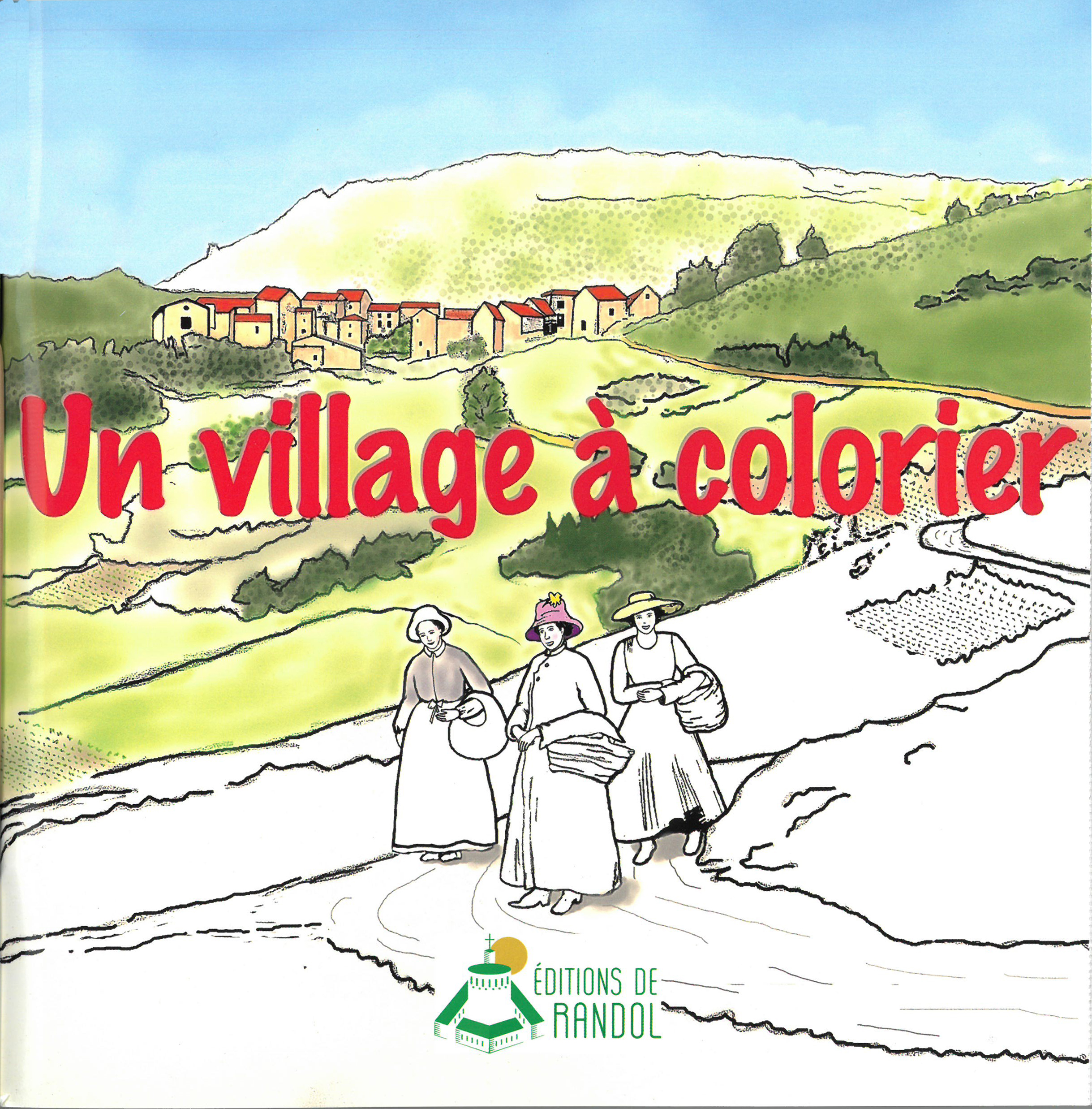 Un village à colorier