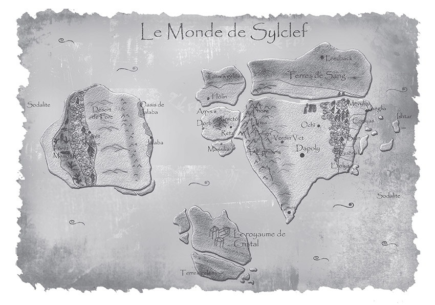 Carte du Monde de Sylclef héroïne des livres Quête Primaire Éd Créer