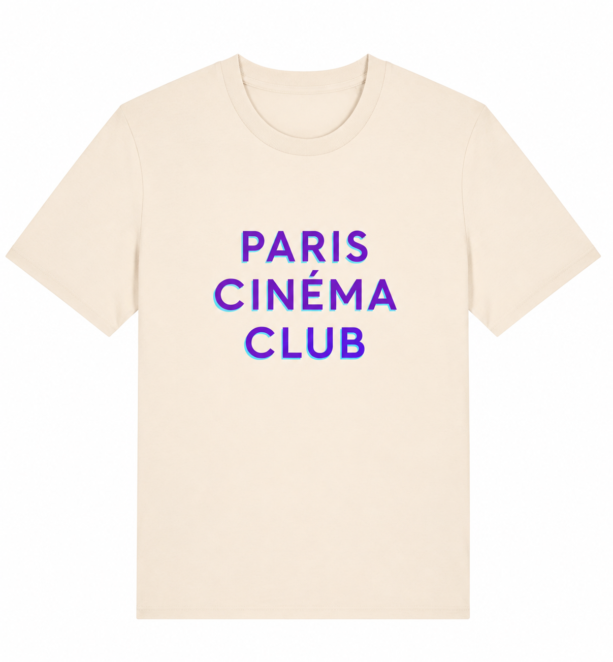 tshirt beige-PCC_violet