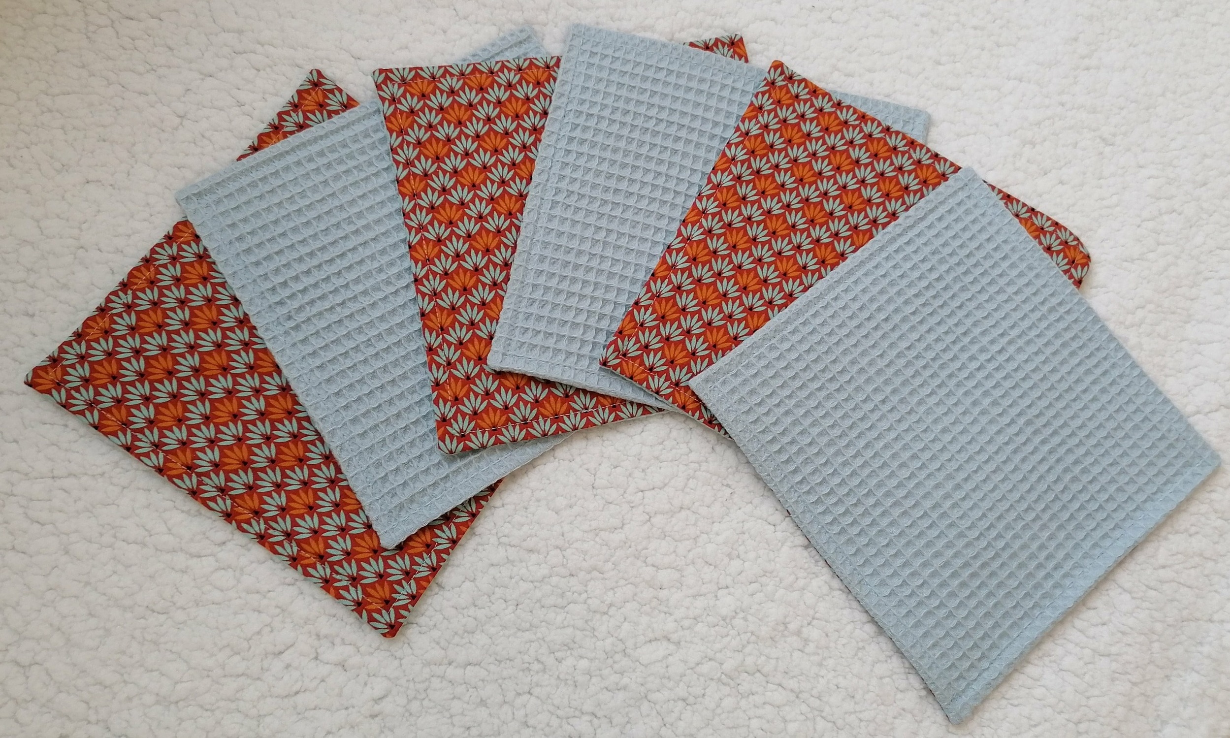 essuie tout lavable motif éventails