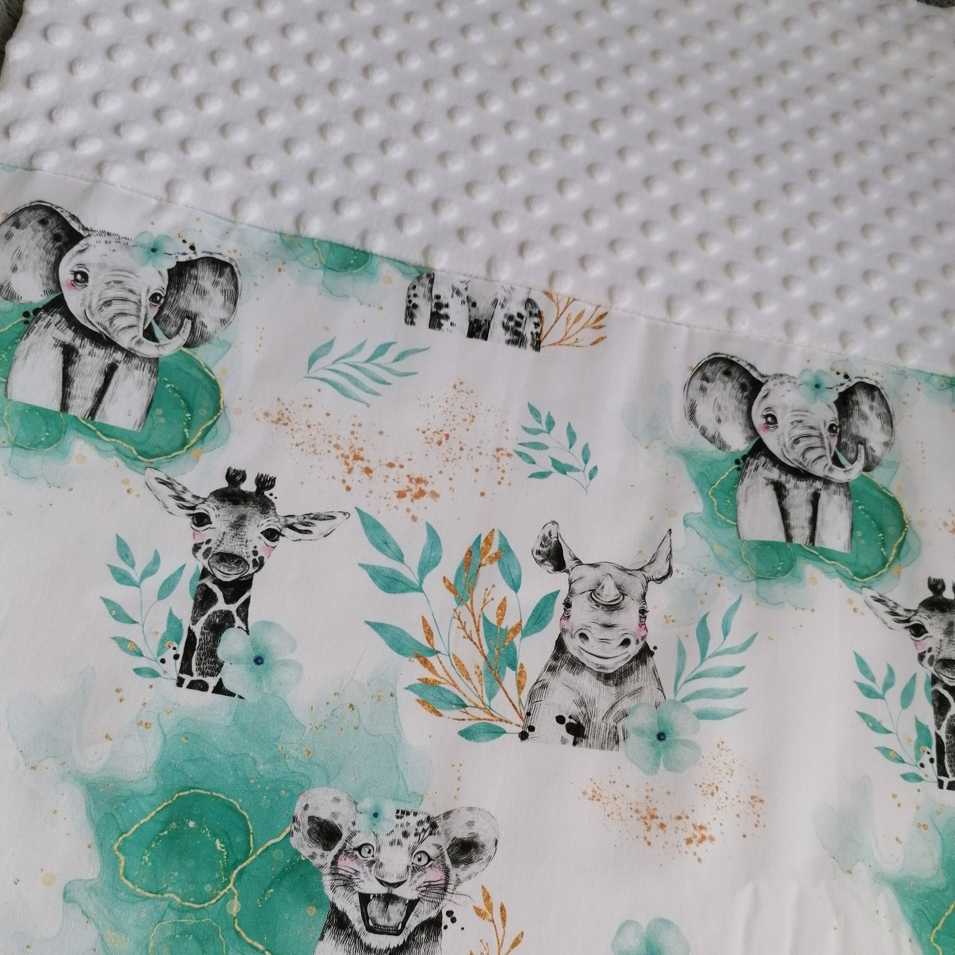 couverture bébé savane