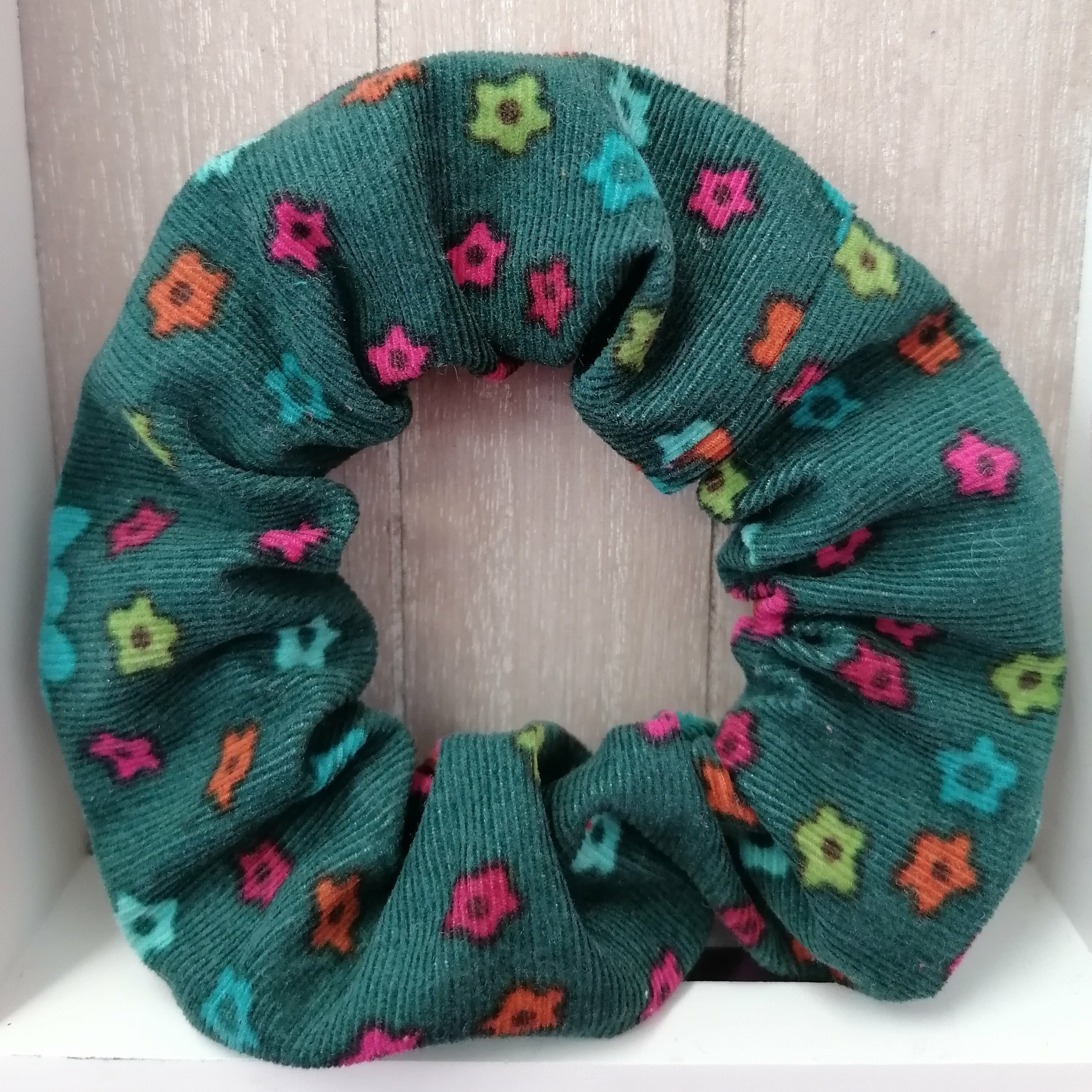 Chouchou velours vert