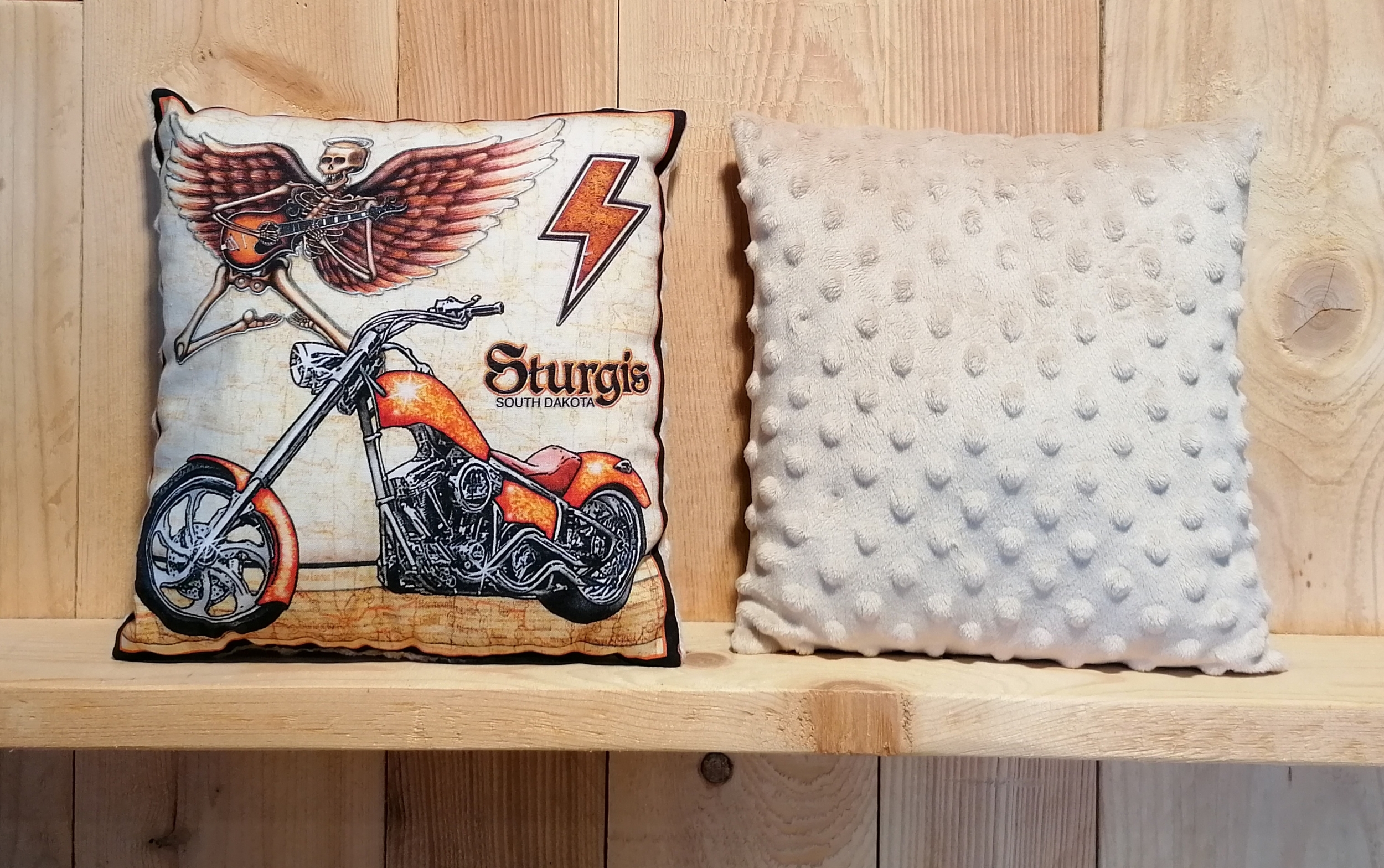 coussin décoratif moto
