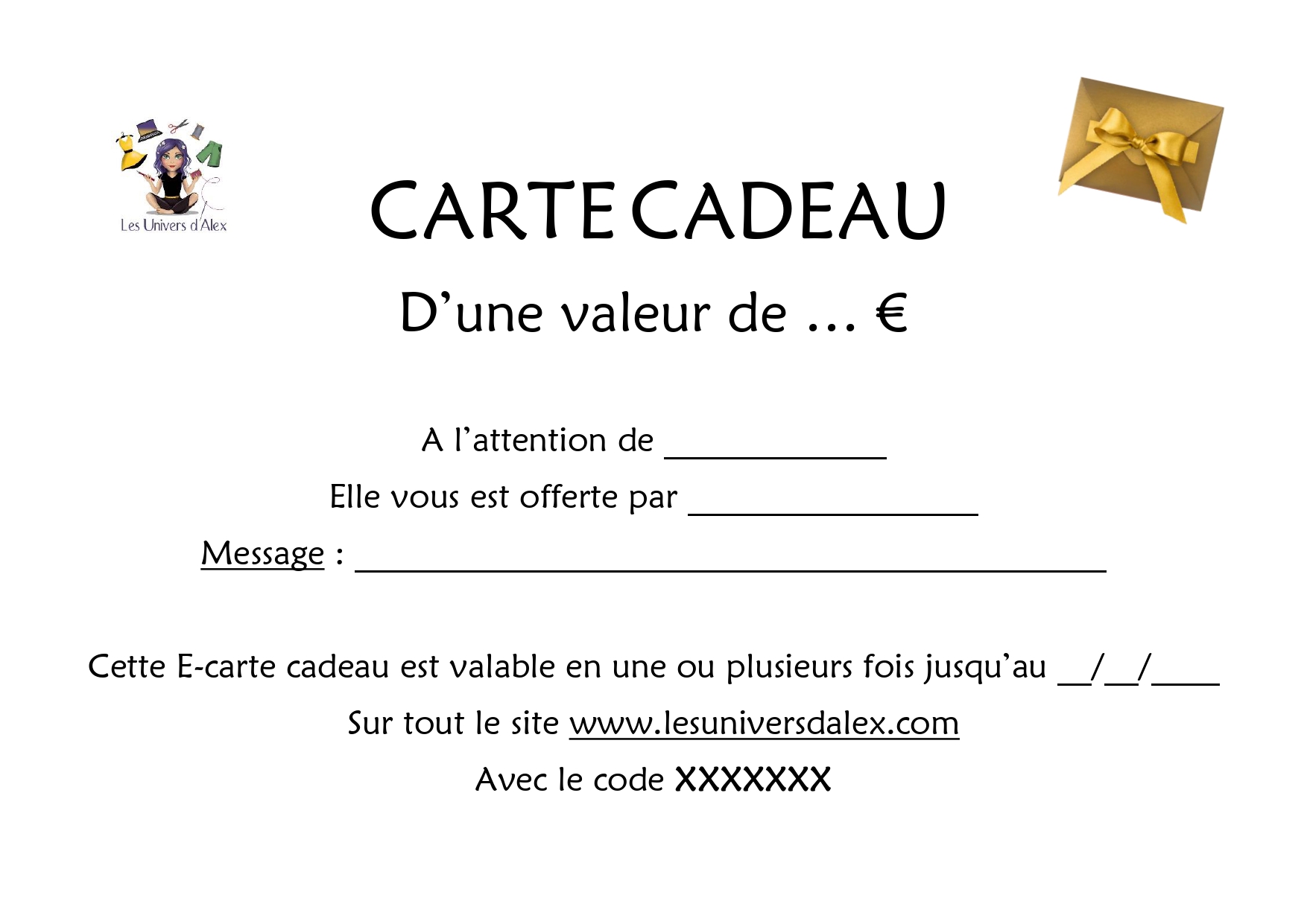 carte cadeau