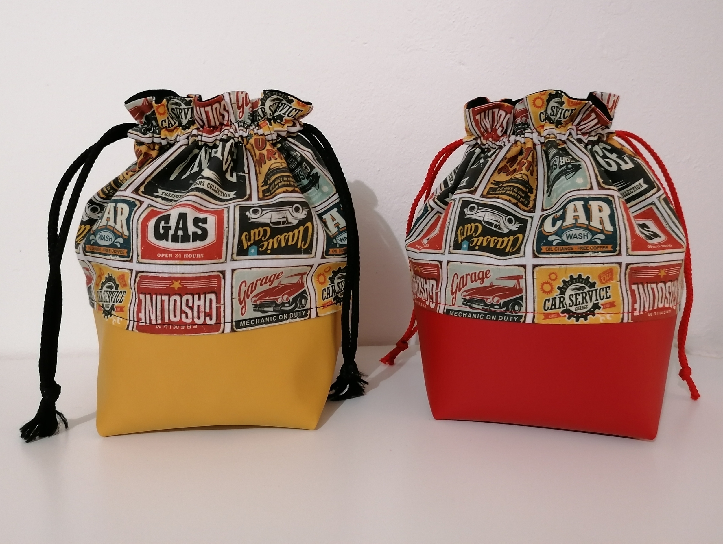 Pochon panier de lingettes vintage