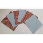 essuie tout lavable motif éventails