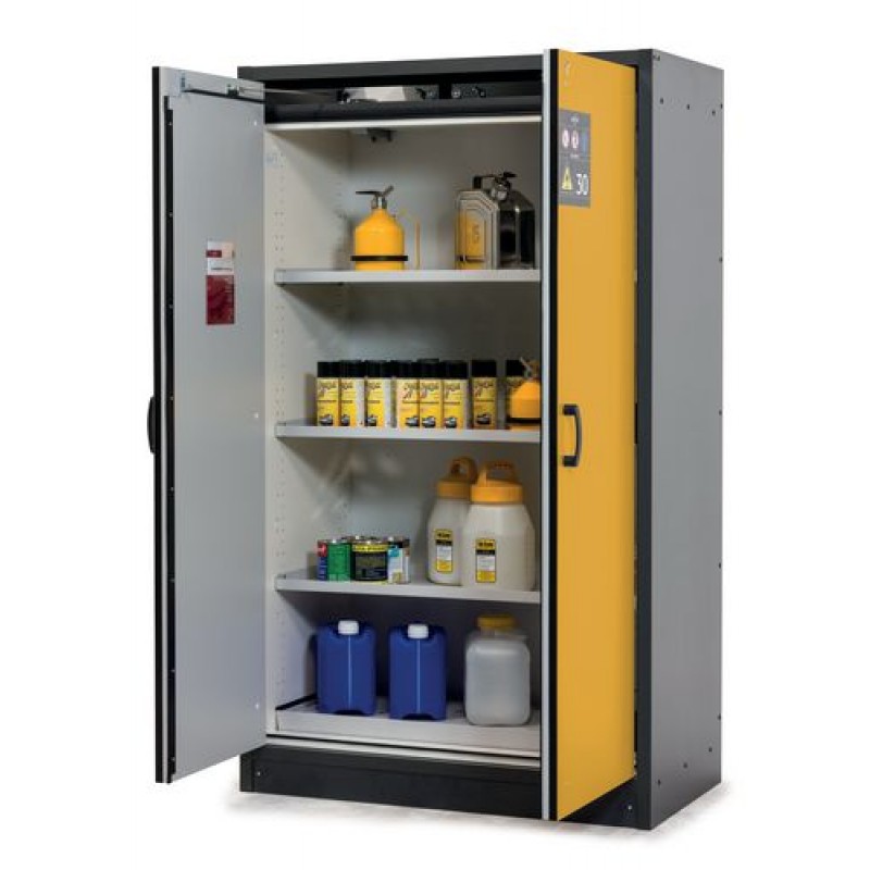 armoire-de-securite-coupe-feu-30-minutes-type-basis-line-30-123-jaune-3-etageres-1-bac-au-sol-30