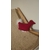 poulette rouge plumes blanches 1