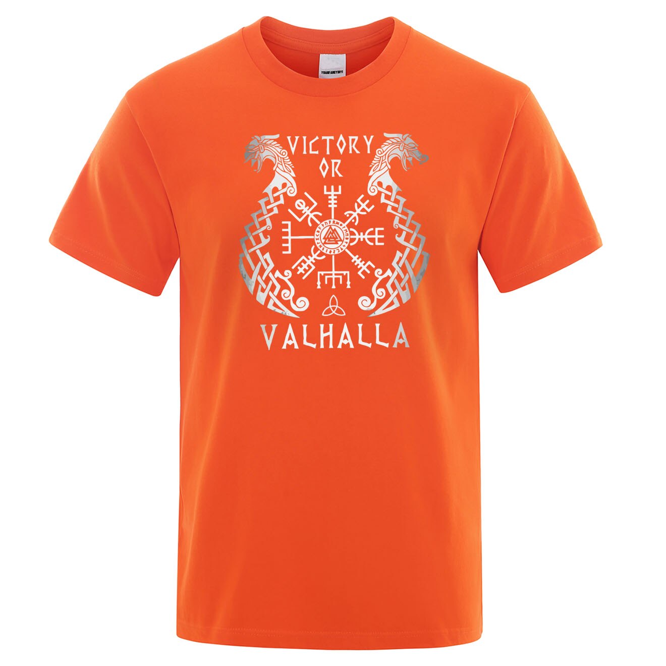 T-SHIRT ORANGE VICTORY OR VALHALLA