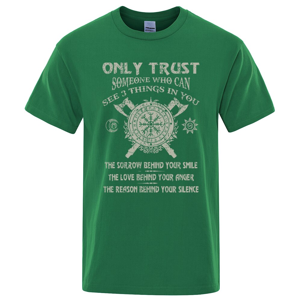 T-SHIRT VERT ONLY TRUST