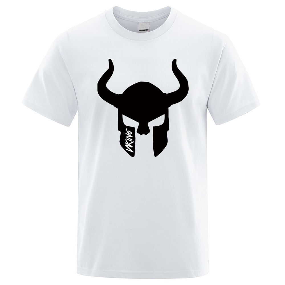 T-SHIRT BLANC IMPRESSION NOIRE HEAUME VIKING