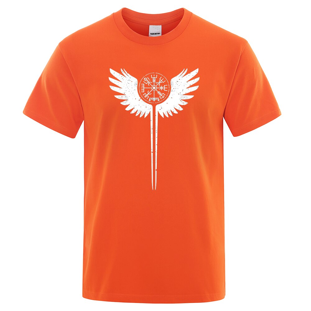 T-SHIRT ORANGE IMPRESSION VALKYRIE