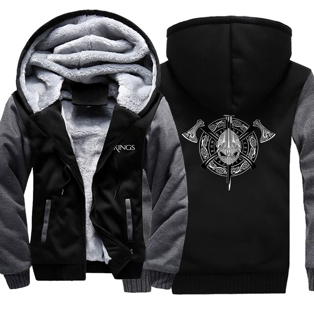 VESTE POLAIRE VIKING À CAPUCHE BERSERKER