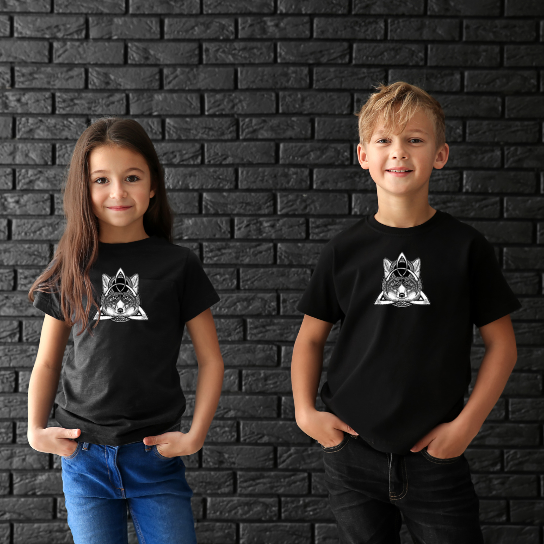 T-SHIRT ENFANTS VIKING LOUP FENRIR