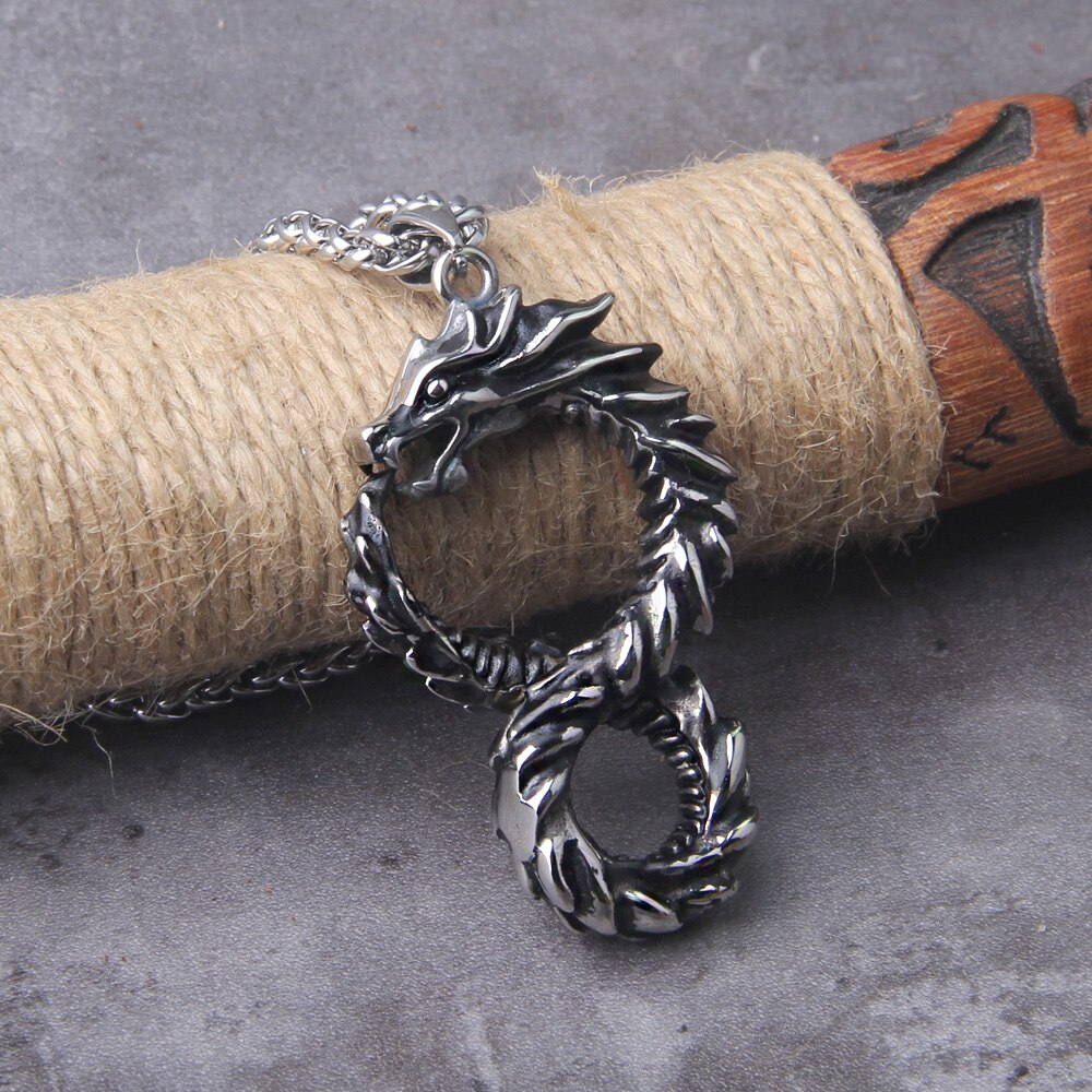 COLLIER VIKING SERPENT JORMUNGAND