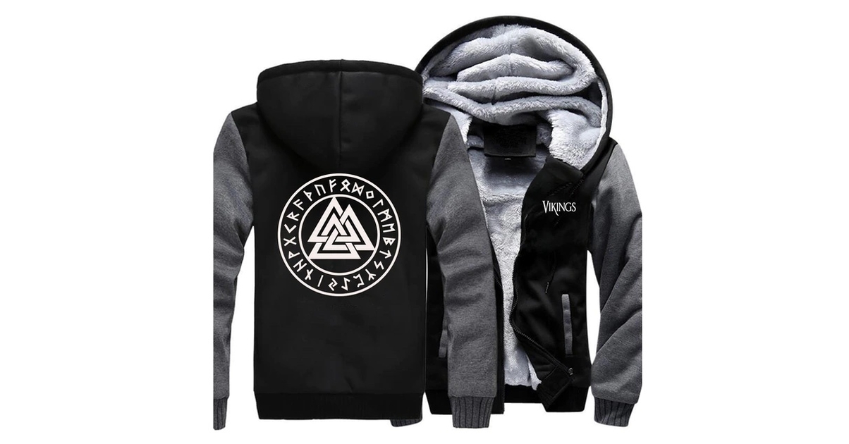 VESTE POLAIRE VIKING À CAPUCHE VALKNUT