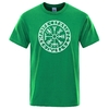 T-SHIRT VERT IMPRESSION BLANCHE VEGVISIR