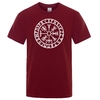 T-SHIRT BORDEAUX IMPRESSION BLANCHE VEGVISIR