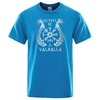 T-SHIRT BLEU LUMIERE VICTORY OR VALHALLA