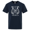 T-SHIRT BLEU NUIT VICTORY OR VALHALLA