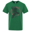 T-SHIRT VERT CORBEAU ODIN