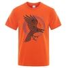 T-SHIRT ORANGE CORBEAU ODIN