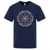 T-SHIRT BLEU NUIT AEGISHJALMUR