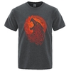 T-SHIRT GRIS FONCÉ LOUP FENRIR