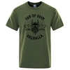 T-SHIRT VERT KAKI IMPRESSION NOIRE SON OF ODIN VALHALLA