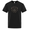 T-SHIRT NOIR IMPRESSION HEAUME ODIN