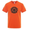 T-SHIRT ORANGE IMPRESSION HEAUME ODIN