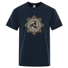 T-SHIRT BLEU NUIT IMPRESSION TRISKELE