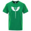 T-SHIRT VERT IMPRESSION VALKYRIE