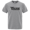 T-SHIRT GRIS IMPRESSION NOIRE VIKING