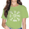 T-SHIRT VERT MATCHA IMPRESSION LARGE VEGVISIR POUR FEMME