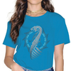 T-SHIRT BLEU LUMIERE IMPRESSION NAGLFAR POUR FEMME