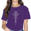 T-SHIRT VIOLET IMPRESSION VEGVISIR POUR FEMME