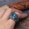 bague viking dragon turquoise 2