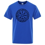 T-SHIRT BLEU IMPRESSION NOIR VEGVISIR