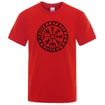 T-SHIRT ROUGE IMPRESSION NOIRE VEGVISIR