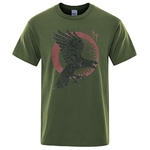 T-SHIRT VERT KAKI CORBEAU ODIN